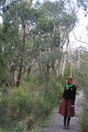 Amy Dale walking in Cleland Conservation Park
