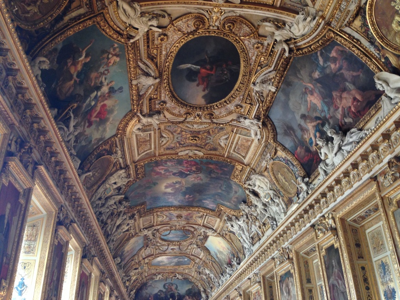 Louvre museum ceiling, Paris